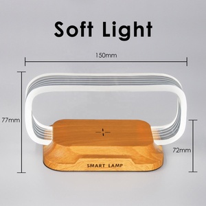 Shingel Sản phẩm mới đa chức năng USB 15 Wát nhanh chóng sạc đứng QI sạc không dây với Acrylic ánh sáng ban đêm đèn - Product Image 4