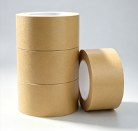 Ruban adhésif en papier kraft antistatique, écologique et imperméable, idéal pour la fermeture de cartons, haute capacité d'écriture, vente chaude, directement de l'usine