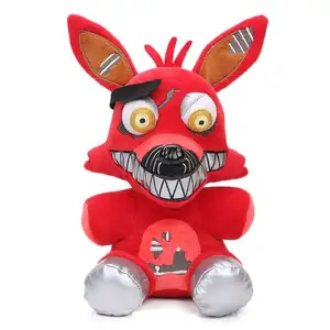 Fnaf Lima Malam di Freddy mimpi buruk Freddy Bonnie boneka hewan mainan mewah kualitas unggul Foxi hadiah mewah tas Opp GP uniseks
