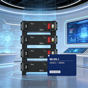 Deye 2026 Neuerscheinung SE-G5.1 100Ah 51,2V 5,12kWh Heim-Lithium-LiFePO4-Batterie-Pakete -- Zuverlässiges Wohnhaus-ESS - Product Image 1