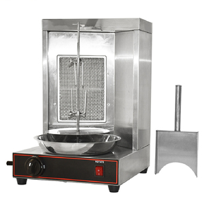 Rôtissoire électrique verticale à 2 brûleurs pour poulet de chair Rotation automatique Fabrication de produits carnés <span class=keywords><strong>Mini</strong></span> Shawarma Machine électronique - Product Image 6