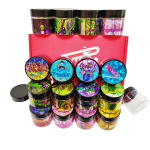 Botol Kemasan Grosir 3.5g Stiker Hologram 3.5 <span class=keywords><strong>Gram</strong></span> 100ml Stoples Plastik Tipis Mint untuk Wadah Bunga Herbal Kering dengan Stiker - Product Image 2
