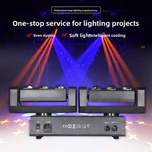 150W RGBW ha condotto la luce del <span class=keywords><strong>palco</strong></span> della testa mobile del fascio per il riflettore di rotazione tagliente per il Night Club KTV DMX512 a sei teste - Product Image 2