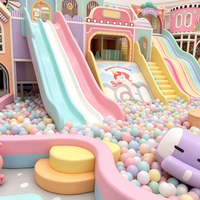 Équipement de terrain de jeu intérieur commercial personnalisé sur le thème IP pour enfants, avec marque, pour centres de divertissement en franchise