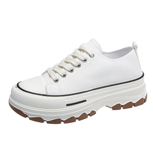 Chaussures de marche compensées pour femme, tendance automne, respirantes, à semelle épaisse, baskets décontractées légères style urbain - Product Image 4