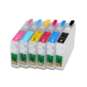 BOMA.LTD T0791 <span class=keywords><strong>Cartouche</strong></span> D'encre Rechargeable pour <span class=keywords><strong>Epson</strong></span> <span class=keywords><strong>Stylus</strong></span> <span class=keywords><strong>Photo</strong></span> <span class=keywords><strong>1400</strong></span> 1500W P50 1430W PX650 Px660 PX660 700W 710W 720WD Imprimante - Product Image 2
