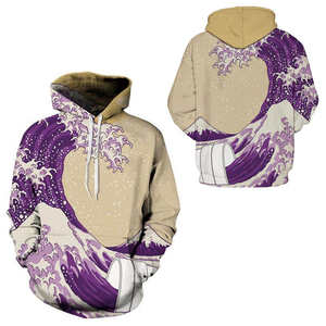 Sudaderas con capucha de impresión completa personalizadas al por mayor 100% sudaderas con capucha de sublimación de algodón para el invierno - Product Image 6