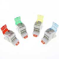 Bloque de terminales unipolar UKK 80A para riel DIN, conector de distribución de energía, conexión por tornillo de 5-10 mm², para armario eléctrico 21-30