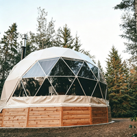 Tentes imperméables de dôme de Glamping 6M de dôme géodésique d'hôtel de luxe avec la couverture de toit de PVC