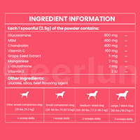 Suplemen Glukosamin Rasa Daging Sapi Panggang Label Pribadi untuk Anjing, Mendukung Mobilitas, Kesehatan Tulang, Pinggul, dan Sendi, Bubuk untuk Hewan Peliharaan