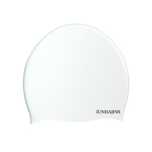 Junhaiins Silicone Swimming Cap Solid Color High Elasticity Waterproof Universal Adult Swim Hat - Product Image 1