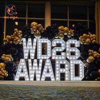 Letras LED Personalizadas de 3 y 4 Pies, Números Iluminados, Decoración para Fiesta de Graduación 2026, Artículos para Fiestas de Cumpleaños