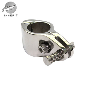 Colliers de serrage pour tuyaux Inherit 25 mm en acier inoxydable 316 avec goupille extractible, support universel pour conduites - Product Image 2