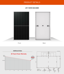 แผงโซลาร์เซลล์ Longi Himo X10 630W-650W N-Type IBC HBC LR7-72HVD & LR7-72Hvh Longi Himo X10 มีสินค้าในสต็อก - Product Image 4