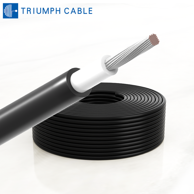 Copper Electric Wire Dc Photovoltaic Cable Solar Black XLPO Insulation H1Z2Z2-K 1.5mm 2.5mm 4mm 6mm 16mm Solar Pv Solar Cable