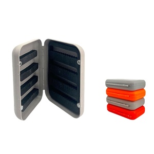 LINXI Boîte d'appâts mouches double face étanche avec doublure en mousse EVA gris <span class=keywords><strong>orange</strong></span> pour la pêche Boîte d'appâts et de leurres - Product Image 2