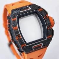 Montre chronographe automatique 1103, cadran squelette, boîtier en carbone forgé, aiguilles lumineuses, montre sport décontractée pour homme de haute qualité