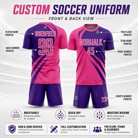 Camiseta de Fútbol Personalizada con Nombre del Club, Uniforme de Fútbol de Secado Rápido