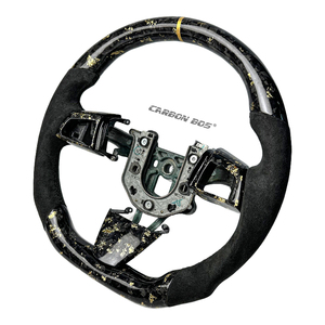 Volante de Fibra de Carbono Forjado en Oro para <span class=keywords><strong>Cadillac</strong></span> <span class=keywords><strong>CTS</strong></span> <span class=keywords><strong>CTS</strong></span>-V, Compatible con <span class=keywords><strong>Cadillac</strong></span> ATS <span class=keywords><strong>CTS</strong></span> XTS CT4 CT5 XT4 XT5 XT6 2012 2014 2016 2022 - Product Image 4