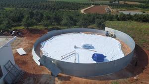 Muhe Acier Pisciculture et Aquaculture Tôle galvanisée PVC Liner Silo Shandong - Product Image 6