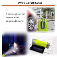 Nettoyeur haute pression multifonctionnel avec réservoir d'eau de 20 L, machine à laver les voitures 15 V, nettoyeur à jet 43,5-130,5 PSI pour le nettoyage des climatiseurs