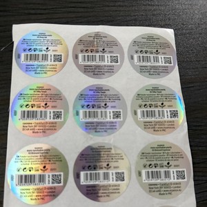 High Security Laser Anti-Counterfeit Labels <b>Tamper</b>-Proof Laser Security Stickers with Unique Serial Number for Brand Protection - Product Image 2