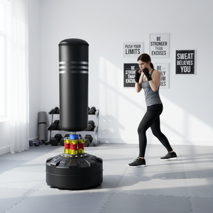 <span class=keywords><strong>Sac</strong></span> <span class=keywords><strong>de</strong></span> <span class=keywords><strong>frappe</strong></span> <span class=keywords><strong>de</strong></span> boxe autoportant haute densité antichoc réglable pour entraînement à domicile - Product Image 6