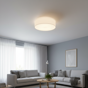 Plafoniera in tessuto LED Kasker, dimmerabile, bianca, 22W, IP20, 40cm. (GSC 203605071) - Product Image 3