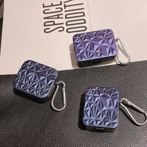 Nouvelle coque d'écouteurs à motif losange violet de luxe pour Apple Airpods <span class=keywords><strong>Pro</strong></span> <span class=keywords><strong>2</strong></span> 1 3 <span class=keywords><strong>Air</strong></span> pods, boîte de chargement de casque de protection, sacs à crochet - Product Image 4
