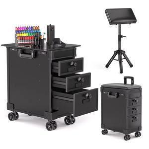 Station de travail d'assistance pour tatouage Hadiyah Beauty, chariot roulant, armoire de travail, chariot - Product Image 5