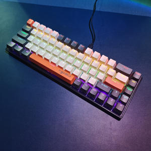 <span class=keywords><strong>Clavier</strong></span> mécanique compact portable K88 à 68 touches, interrupteur bleu, rétroéclairage RVB coloré, <span class=keywords><strong>clavier</strong></span> filaire pour joueur - Product Image 1