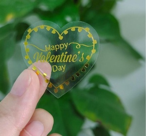 New Cute Love Heart Valentines <strong>Stickers</strong> for Valentines Day Round Waterproof Valentine Decorations Wall <strong>Party</strong> <strong>Bag</strong> Supplies Gift - Product Image 4