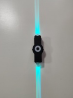 Lampe murale LED noire avec télécommande RGB et fonction mémoire