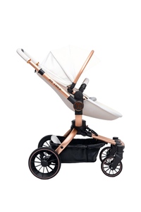 Carrito de bebé portátil <span class=keywords><strong>convertible</strong></span> al por mayor, cuna cochecito de lino, carrito de bebé, 3 en 1 asiento de coche para 3 años de edad, Aluminio - Product Image 3