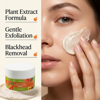 Gommage visage à l'abricot WNU OEM, Centella Asiatica, nettoyage des pores, nettoyage en profondeur, exfoliant, hydratant, blanchissant, pour tous types de peau