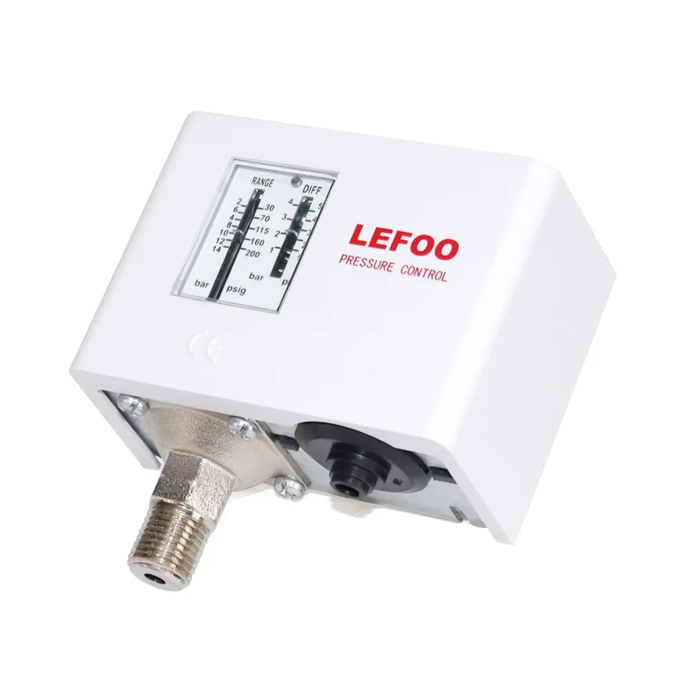Interruptor de pressão lefoo lf55, interruptor de pressão único e de baixa pressão para sistema industrial ro
