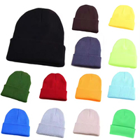 Casquette d'hiver personnalisée avec logo, chaude, douce, style hip-hop, décontractée, en acrylique, bonnets tricotés pour fille