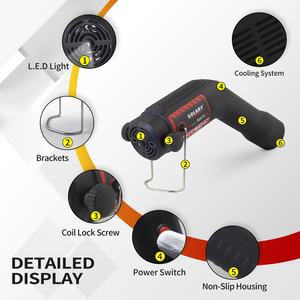 Chauffage infrarouge portable OEM 1100W pour voitures, magnétique, haute fréquence, pour démontage de boulons, chauffage de roulements, <span class=keywords><strong>carrosserie</strong></span> automobile, matériaux plastiques - Product Image 6