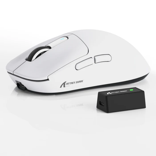 Attack Shark X3 PRO 4K/8K Return Rate Lightweight Wireless Gaming Mouse Tri-Mode 26000 DPI 6 Programmable Buttons Rechargeable