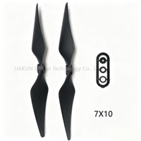 Hélice en nylon composite à 2 pales E-7X10 7x10 à pas élevé pour avion électrique RC à voilure fixe, drone FPV, pièces FPV