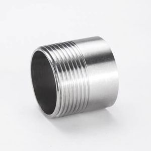 Tuyau d'eau en acier inoxydable 304 à filetage mâle simple, filetage court 201, point 6/4, filetage mâle droit soudé 316L - Product Image 2