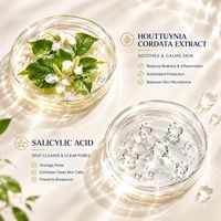 SHENGYUAN Ensemble Huile Nettoyante, Tonique, Tampons et Sérum BHA Heartleaf Affinant les Pores – Routine de Soins Fermentés pour une Peau Effet Verre