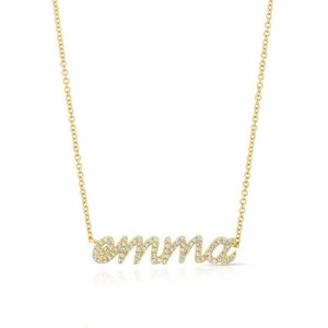 Collar con Colgante de Diamante con Nombre, Cadena de Plata de Ley 925, Pequeño Tesoro con Certificado CE, Regalo para Mujeres y Niñas - Product Image 3