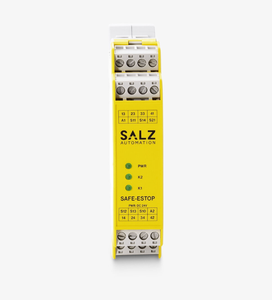 Safe E-Stop relay, 3NO/1NC, for emergency stop/<b>door</b>/<b>light</b> curtain, 3 safe/1 aux contacts, 1/2-ch, SIL3/Cat4/PLe, 24V DC - Product Image 2