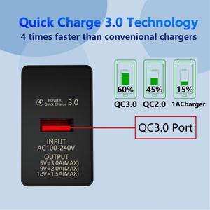 3A carga rápida para teléfono móvil 3,0 USB <span class=keywords><strong>cargador</strong></span> de pared de alimentación rápida EU UK US adaptador de enchufe para <span class=keywords><strong>Samsung</strong></span> <span class=keywords><strong>A51</strong></span> A71 IPhone 11 Xr Xiaomi Mi 10 - Product Image 4