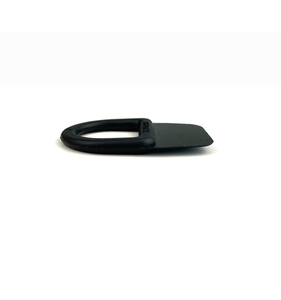 Hebilla clásica de plástico negro en forma de D de 25mm Diseño ovalado y cuadrado de espesor medio para cinturones elegantes - Product Image 4