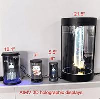 Dernier projecteur publicitaire holographique 3D en cylindre LCD haute définition de 5,5 pouces pour l'extérieur, Holotube, OEM 3000cd