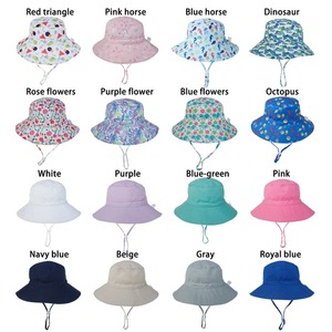 Sombrero de Sol de verano para bebé con logotipo personalizado para niñas y niños al aire libre <span class=keywords><strong>Anti</strong></span> <span class=keywords><strong>UV</strong></span> niños gorras de playa sombrero de cubo - Product Image 2
