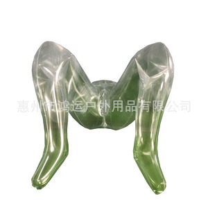 Patas inflables en forma de M de PVC verde transparente, piernas de maniquí personalizadas para publicidad - Product Image 1