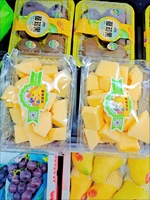 Étiquette de fruit alimentaire en vinyle découpé à l'emporte-pièce autocollant d'emballage adhésif étanche pour boîtes en plastique pour produits alimentaires et fruits